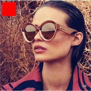 🆕 Round Cat Eye Sunglasses Plastic Frames